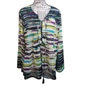 Studio woman bell‎ sleeve top 1x